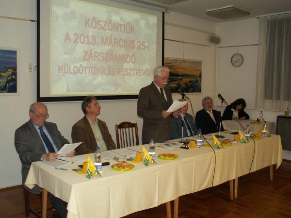 Küldöttgyűlés 2013. március 25.